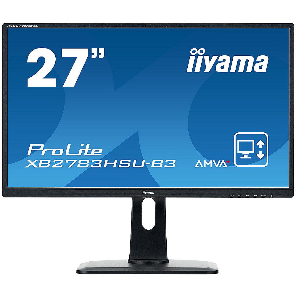 iiyama ProLite XB2783HSU-B3 68,6cm (27") 16:9 FullHD VGA/DP/HDMI 4ms