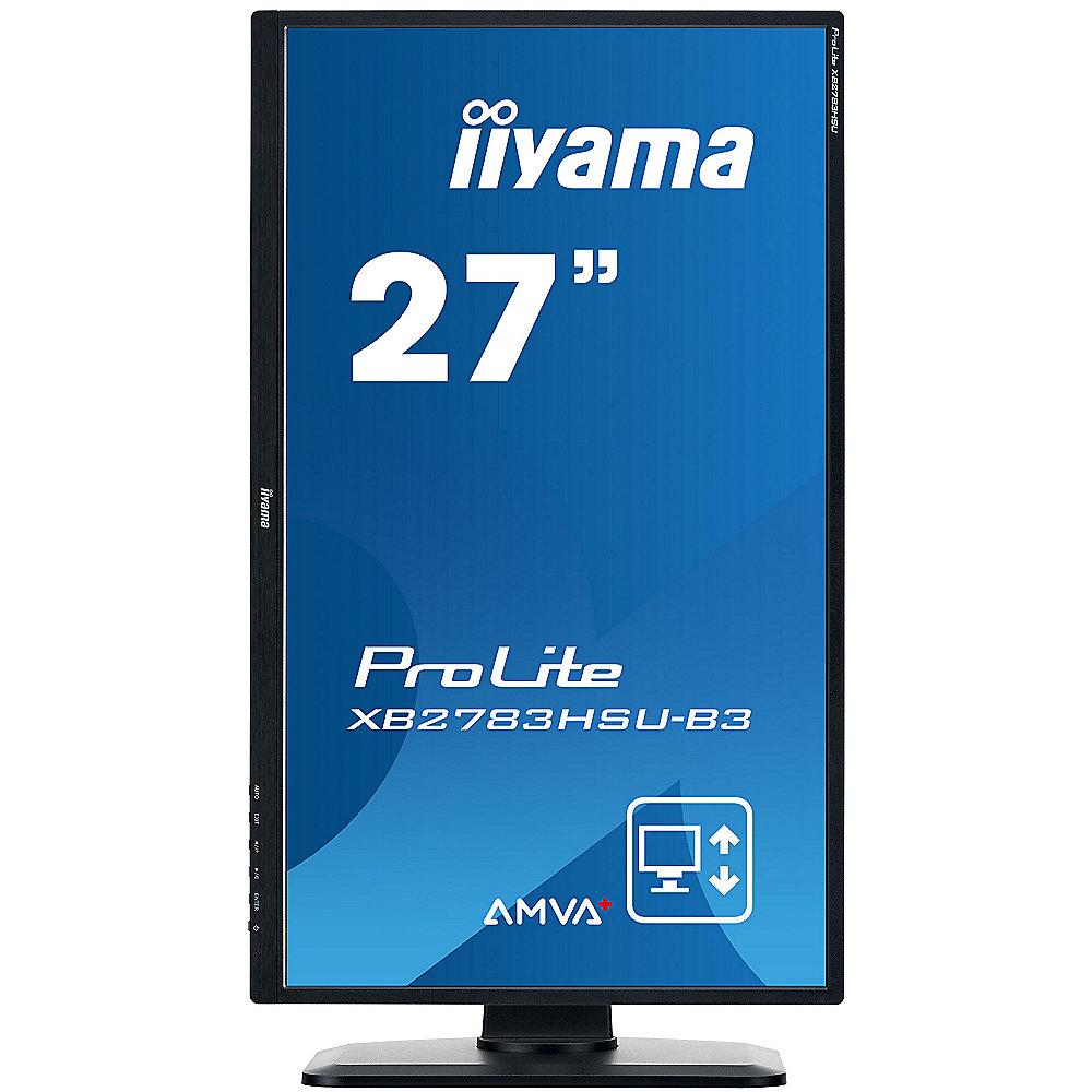 iiyama ProLite XB2783HSU-B3 68,6cm (27") 16:9 FullHD VGA/DP/HDMI 4ms