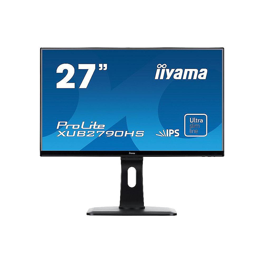 iiyama ProLite XUB2790HS-B1 69,0 cm (27") 16:9 Full-HD VGA/DVI/HDMI 5ms IPS