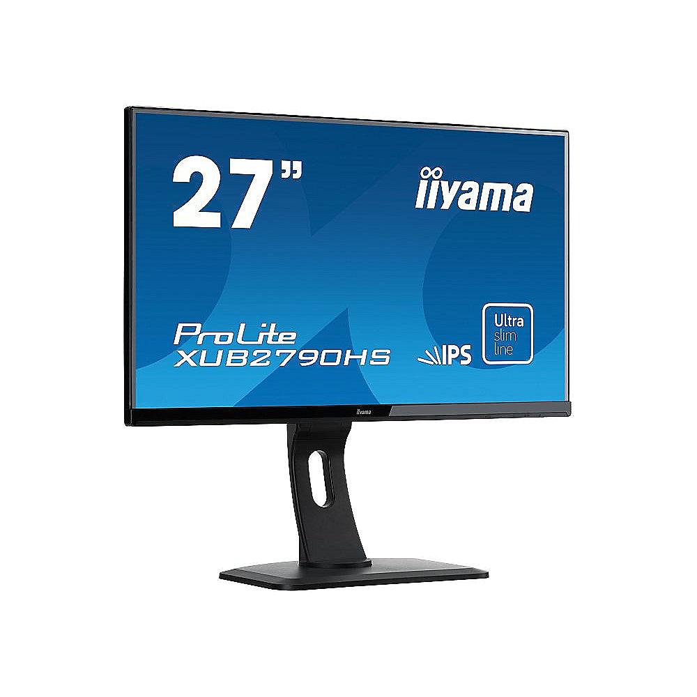 iiyama ProLite XUB2790HS-B1 69,0 cm (27") 16:9 Full-HD VGA/DVI/HDMI 5ms IPS