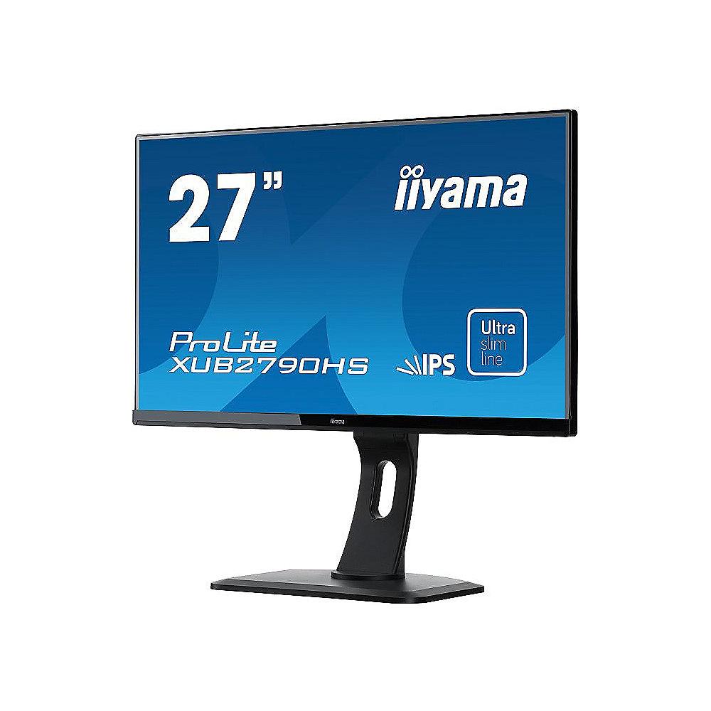 iiyama ProLite XUB2790HS-B1 69,0 cm (27") 16:9 Full-HD VGA/DVI/HDMI 5ms IPS