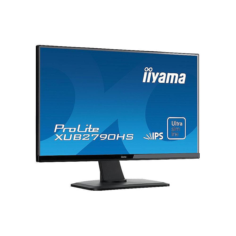 iiyama ProLite XUB2790HS-B1 69,0 cm (27") 16:9 Full-HD VGA/DVI/HDMI 5ms IPS