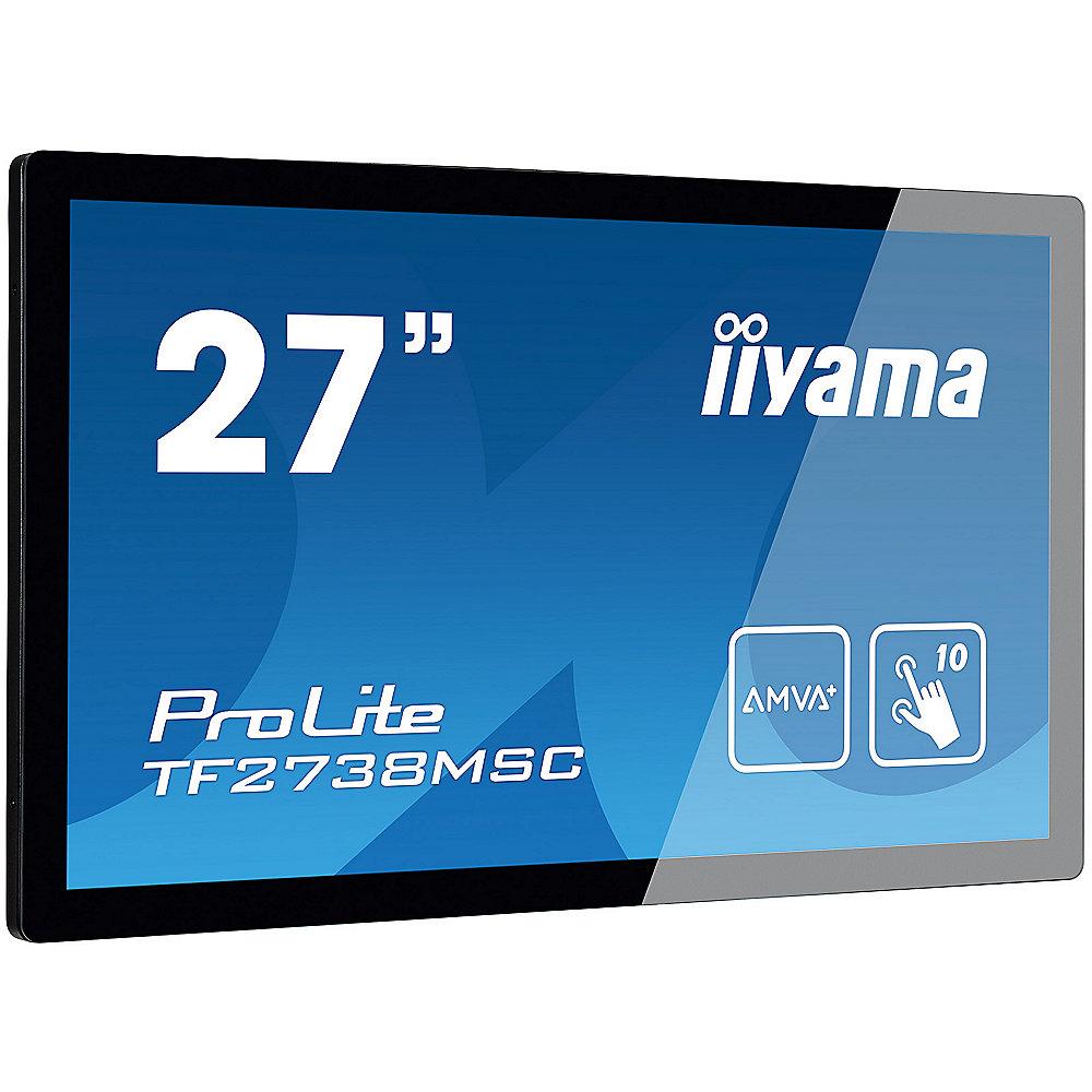iiyama TF2738MSC-B1 27"/68,6cm MVA Multi-Touch Monitor DVI/HDMI/DP/USB LS