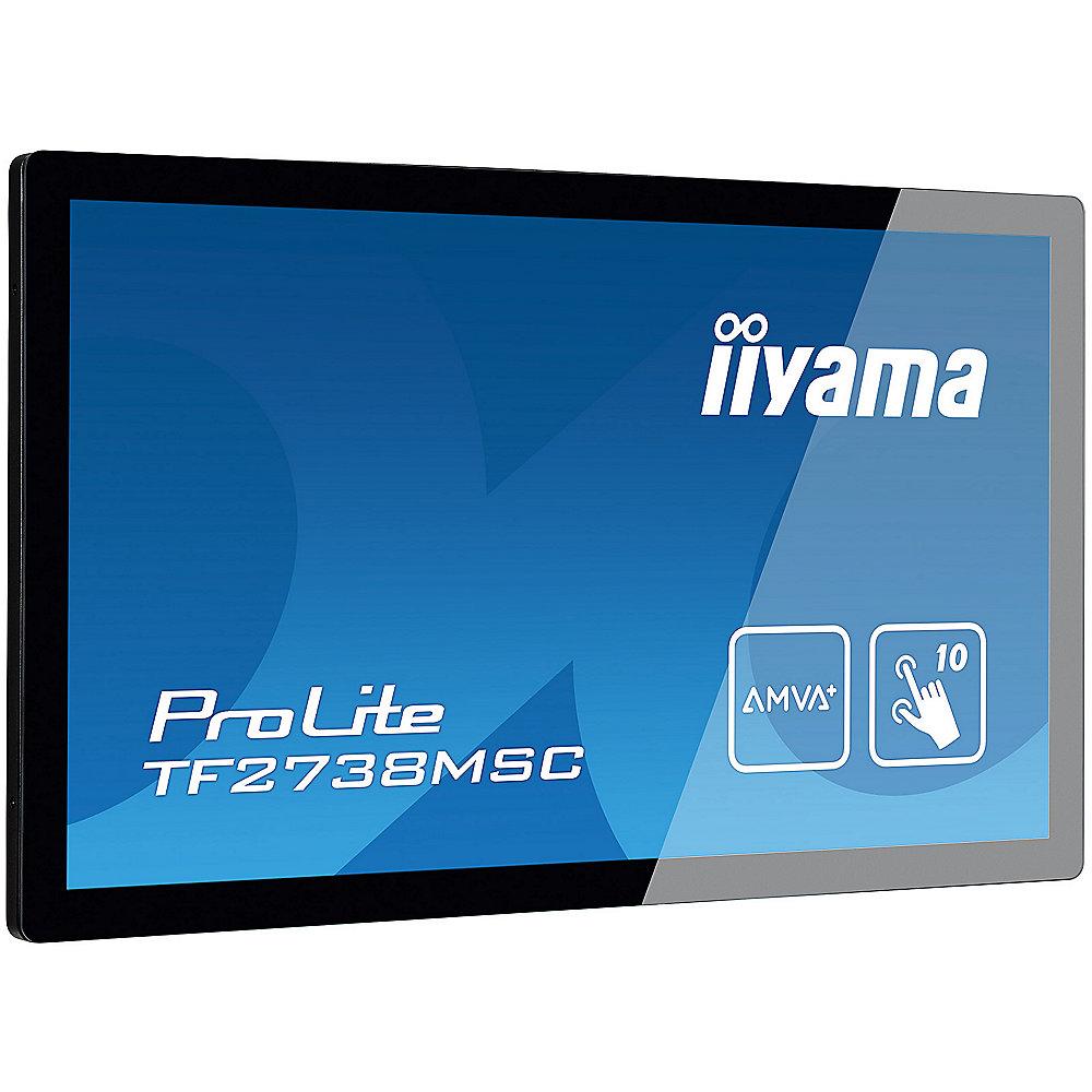 iiyama TF2738MSC-B1 27"/68,6cm MVA Multi-Touch Monitor DVI/HDMI/DP/USB LS