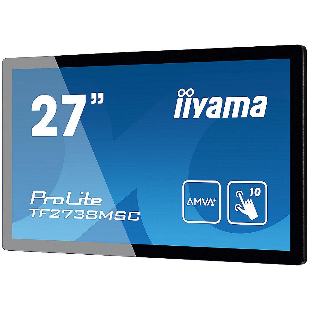 iiyama TF2738MSC-B1 27"/68,6cm MVA Multi-Touch Monitor DVI/HDMI/DP/USB LS