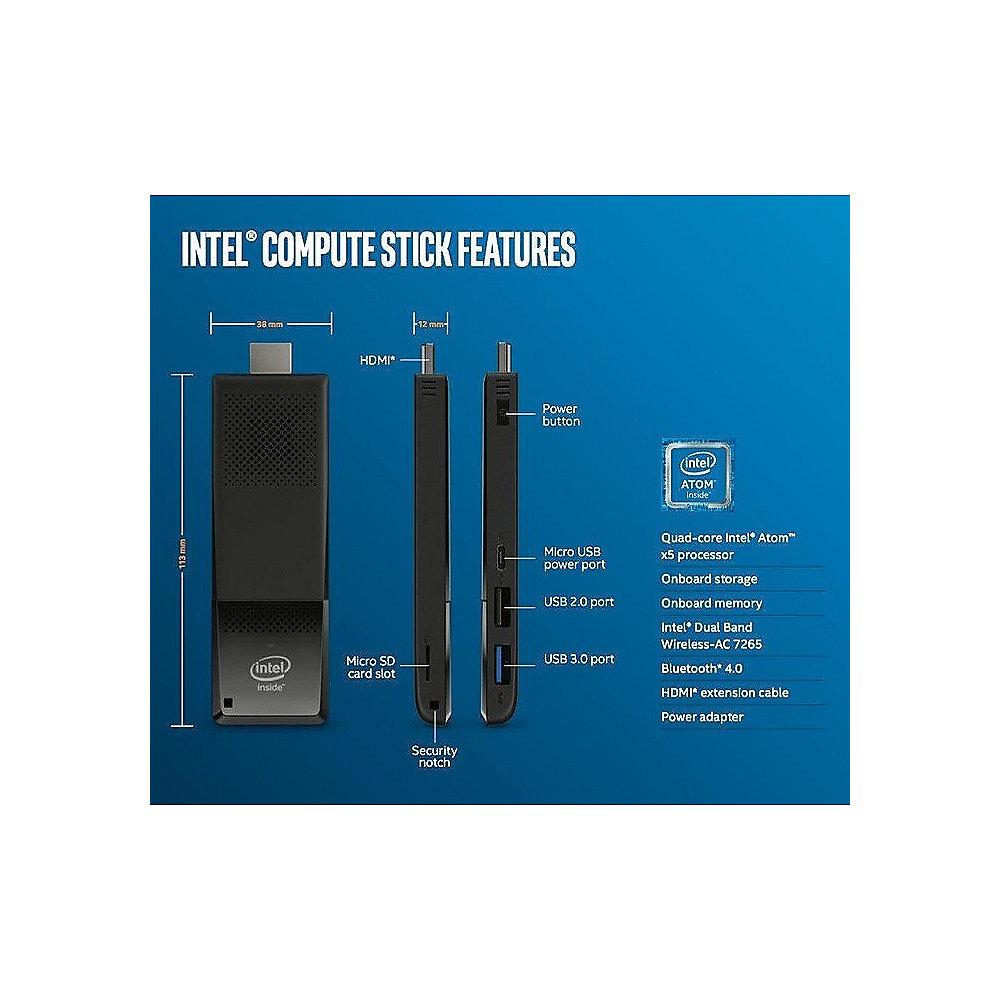 Intel Compute Stick - BOXSTK1AW32SC PC x5-Z8300 2GB 32GB WLAN BT Windows 10