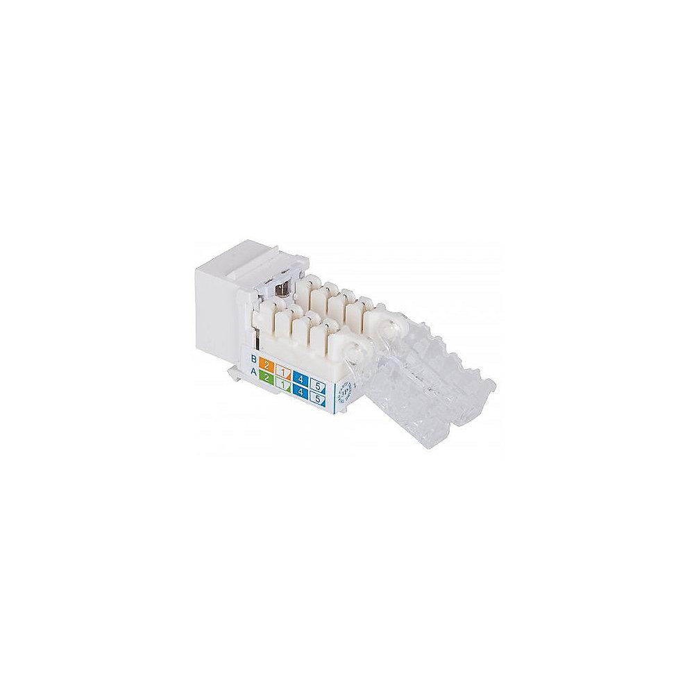 Intellinet Abschließbare Cat6A Modularbuchse ungeschirmt UTP Keystone weiß, Intellinet, Abschließbare, Cat6A, Modularbuchse, ungeschirmt, UTP, Keystone, weiß