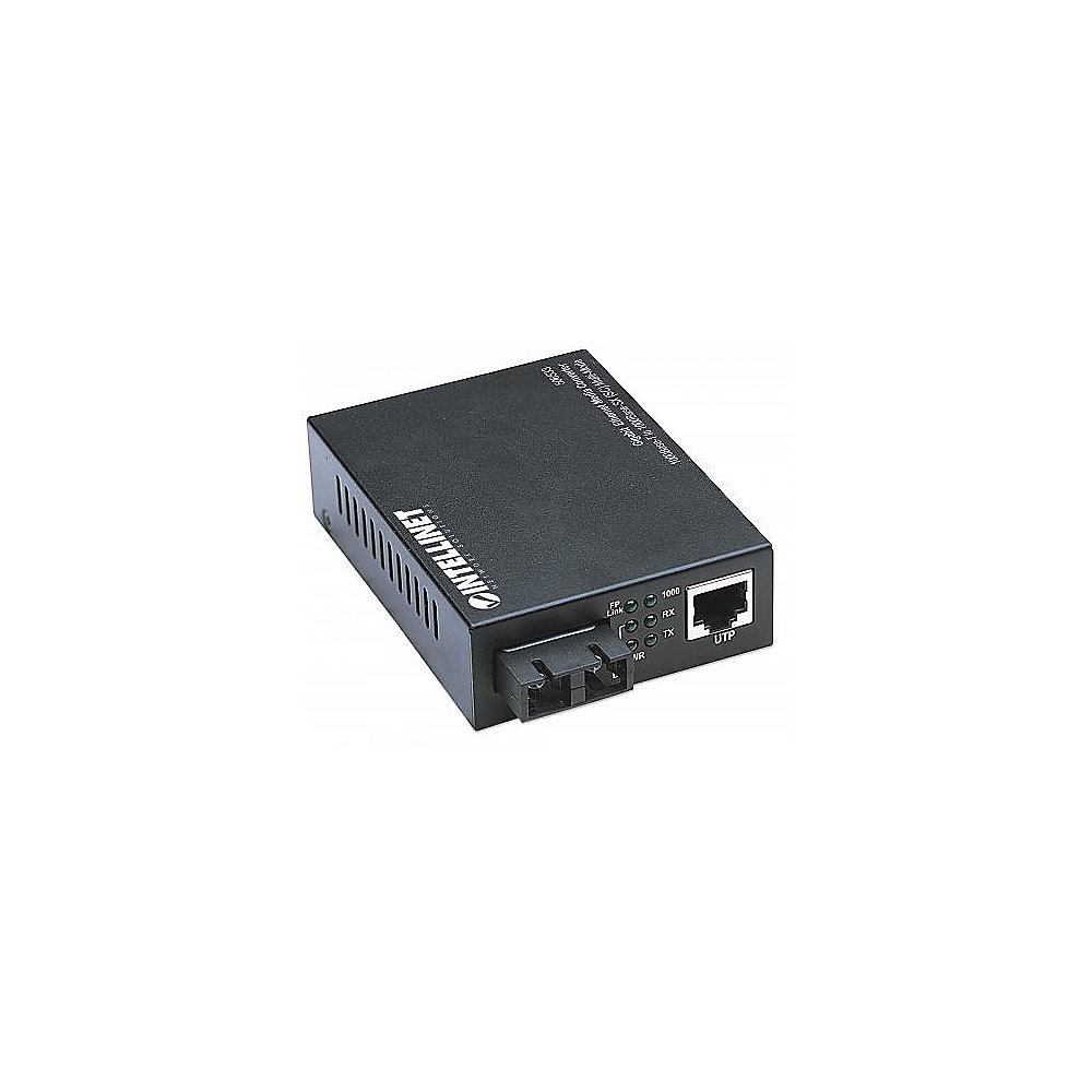 Intellinet Gigabit Ethernet Medienkonverter SC Multimode 550m