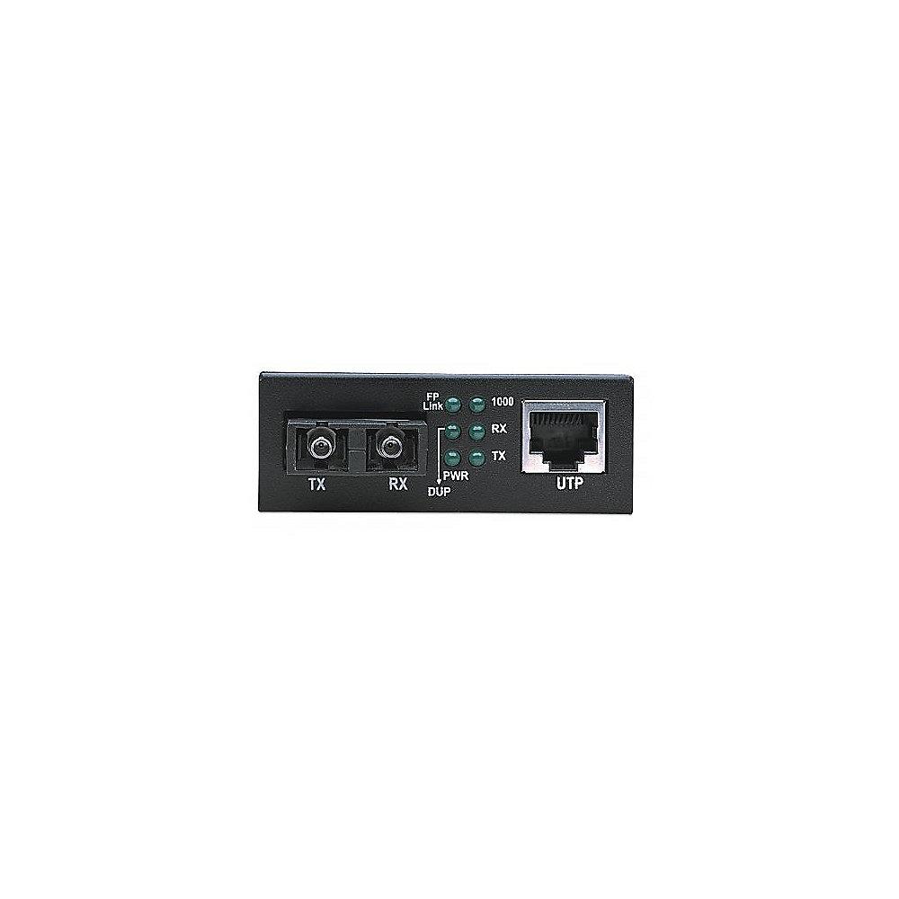 Intellinet Gigabit Ethernet Medienkonverter SC Multimode 550m