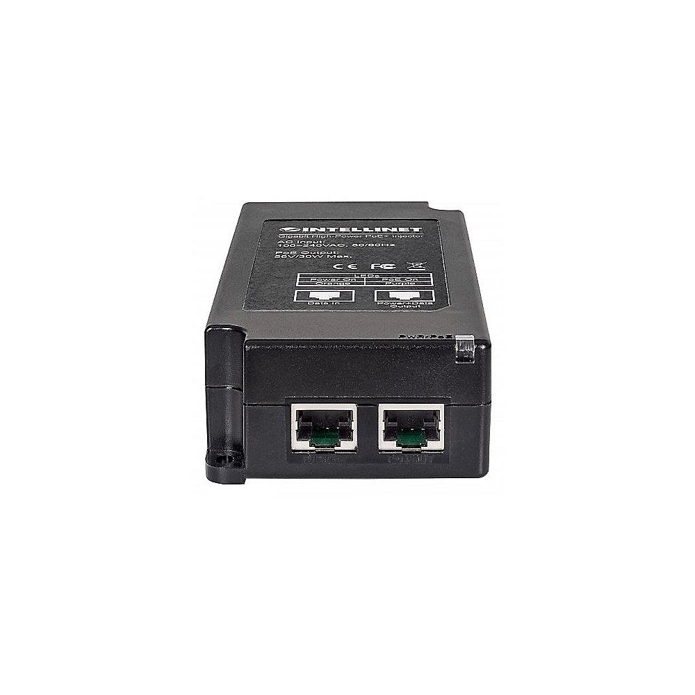 Intellinet Gigabit High-Power PoE  Injektor IEEE 802.3at/ af (30Watt), Intellinet, Gigabit, High-Power, PoE, Injektor, IEEE, 802.3at/, af, 30Watt,