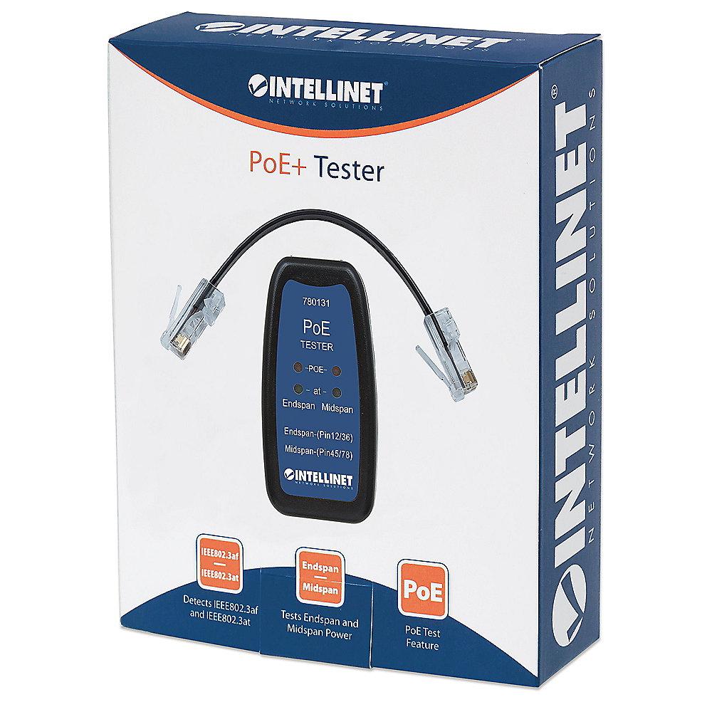 Intellinet PoE  Kabeltester Endspan/Midspan  IEEE802.3af- und .3at, Intellinet, PoE, Kabeltester, Endspan/Midspan, IEEE802.3af-, .3at