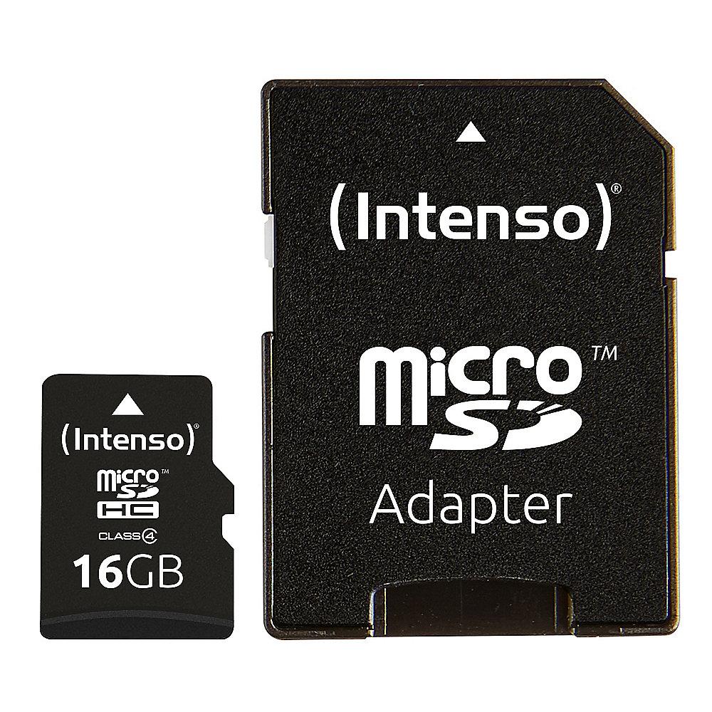 Intenso 16 GB microSDHC Speicherkarte (21 MB/s, Class 4)