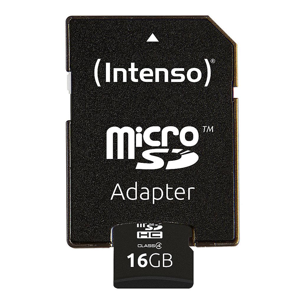 Intenso 16 GB microSDHC Speicherkarte (21 MB/s, Class 4)