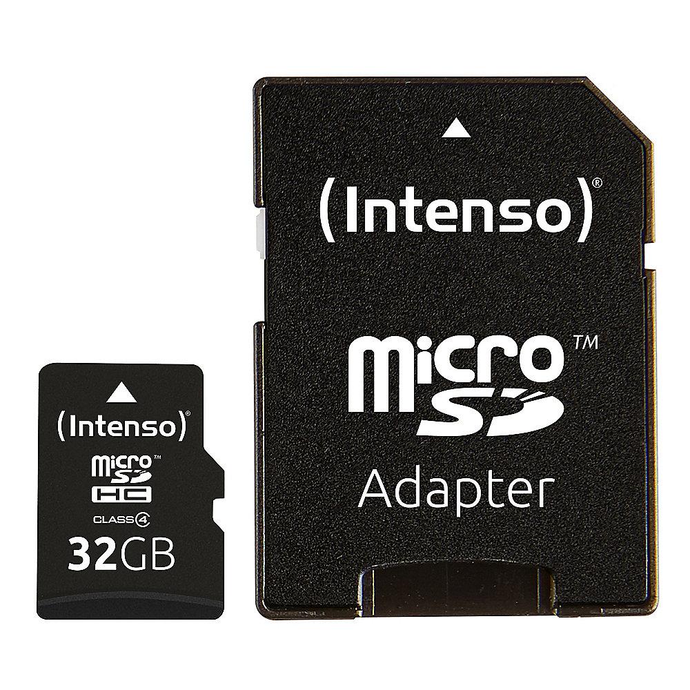 Intenso 32 GB microSDHC Speicherkarte (21 MB/s, Class 4)