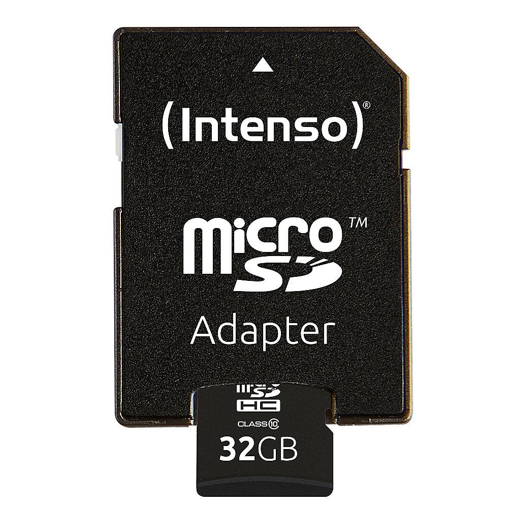 Intenso 32 GB microSDHC Speicherkarte (40 MB/s, Class 10), Intenso, 32, GB, microSDHC, Speicherkarte, 40, MB/s, Class, 10,