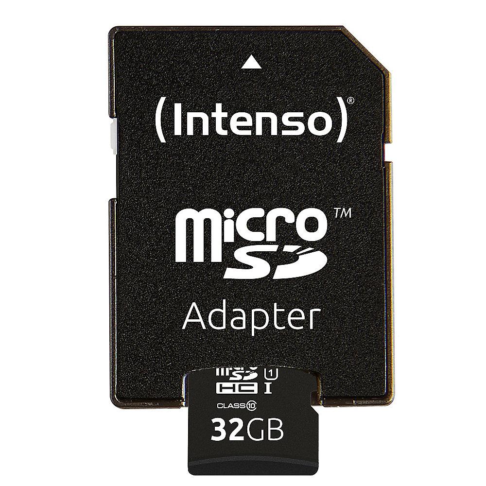 Intenso 32 GB microSDHC Speicherkarte (45 MB/s, Class 10, UHS-I), Intenso, 32, GB, microSDHC, Speicherkarte, 45, MB/s, Class, 10, UHS-I,