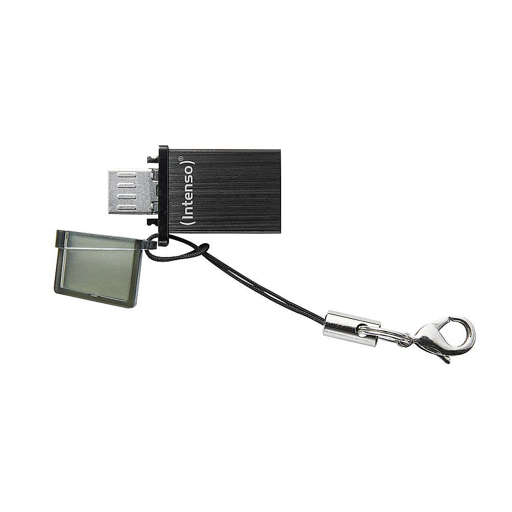 Intenso 32GB Mini Mobile Line MicroUSB/USB 2.0 Stick schwarz, Intenso, 32GB, Mini, Mobile, Line, MicroUSB/USB, 2.0, Stick, schwarz