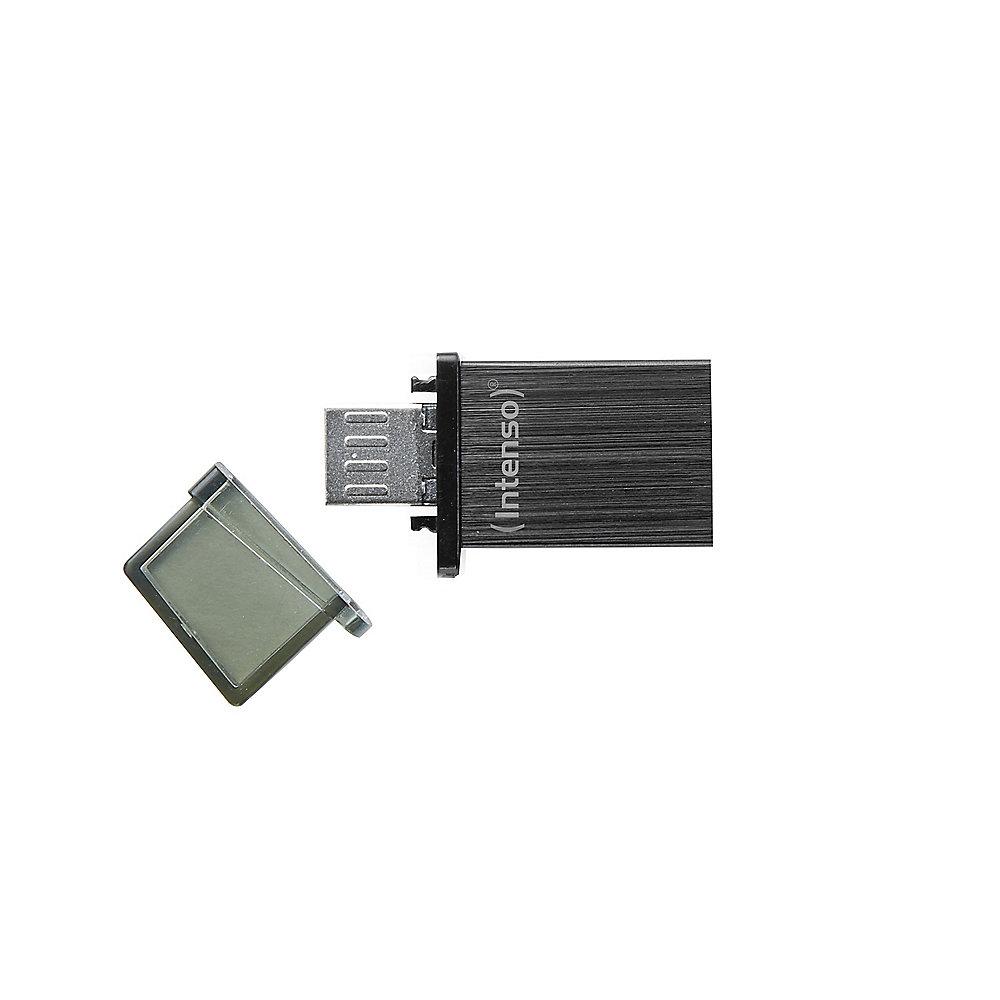 Intenso 32GB Mini Mobile Line MicroUSB/USB 2.0 Stick schwarz