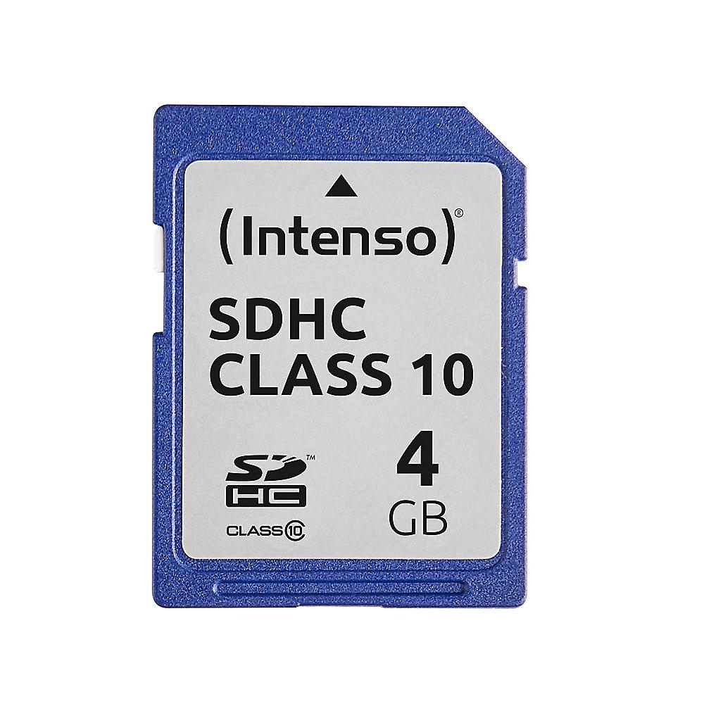 Intenso 4 GB SDHC Speicherkarte (40 MB/s, Class 10), Intenso, 4, GB, SDHC, Speicherkarte, 40, MB/s, Class, 10,