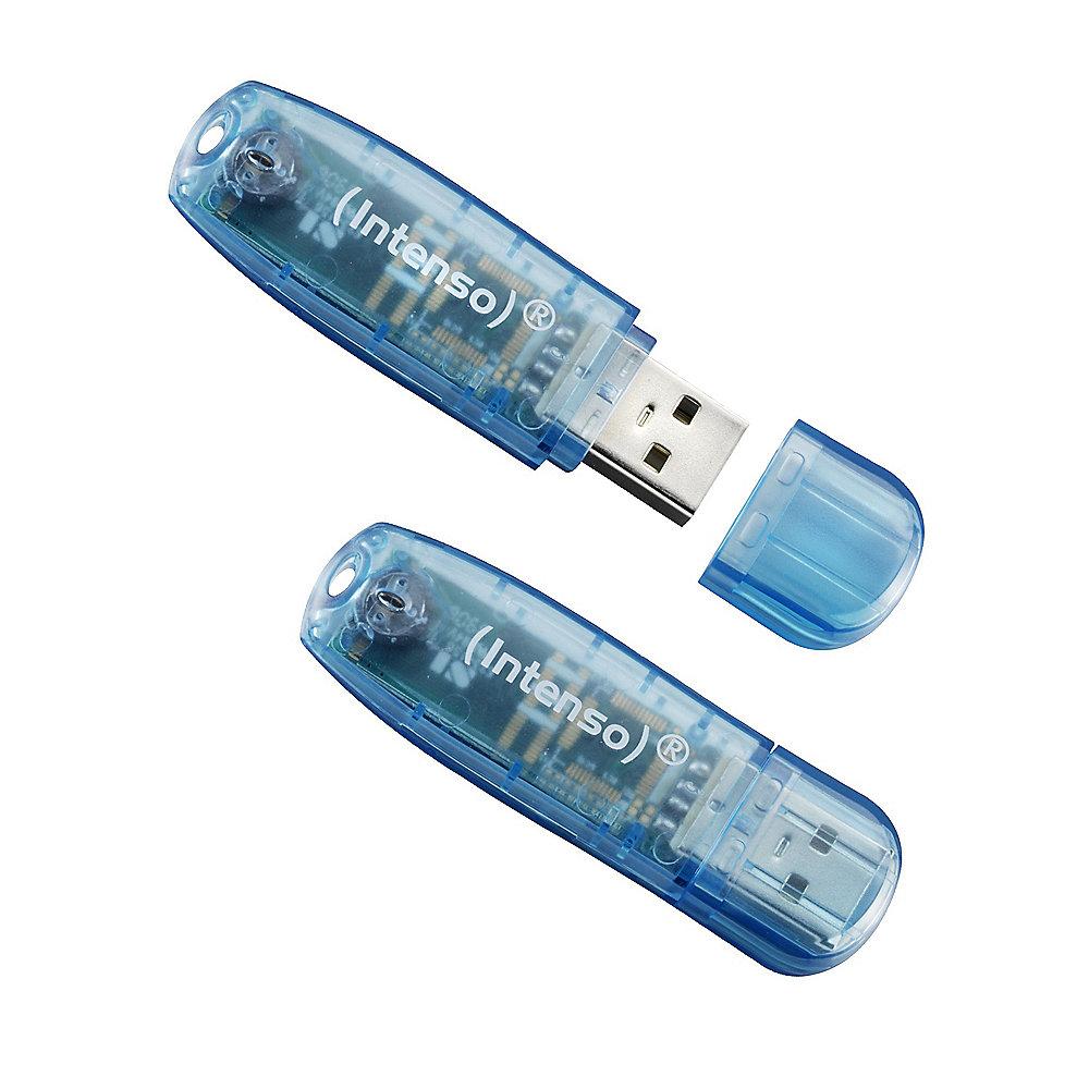 Intenso 4GB Rainbow Line USB 2.0 Stick blau