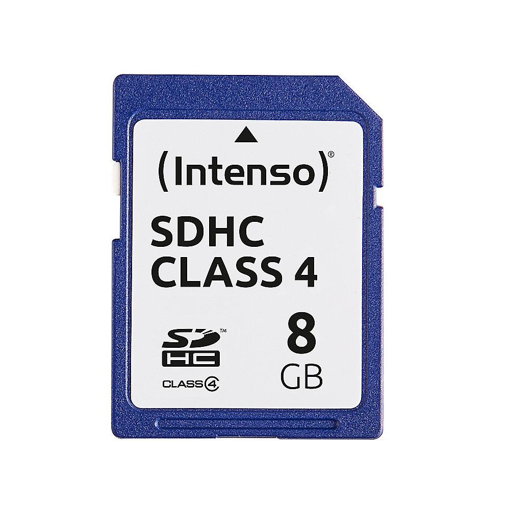 Intenso 8 GB SDHC Speicherkarte (21 MB/s, Class 4), Intenso, 8, GB, SDHC, Speicherkarte, 21, MB/s, Class, 4,