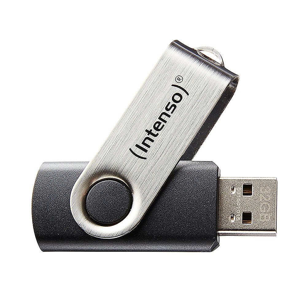 Intenso 8GB Basic Line USB 2.0 Stick schwarz-silber