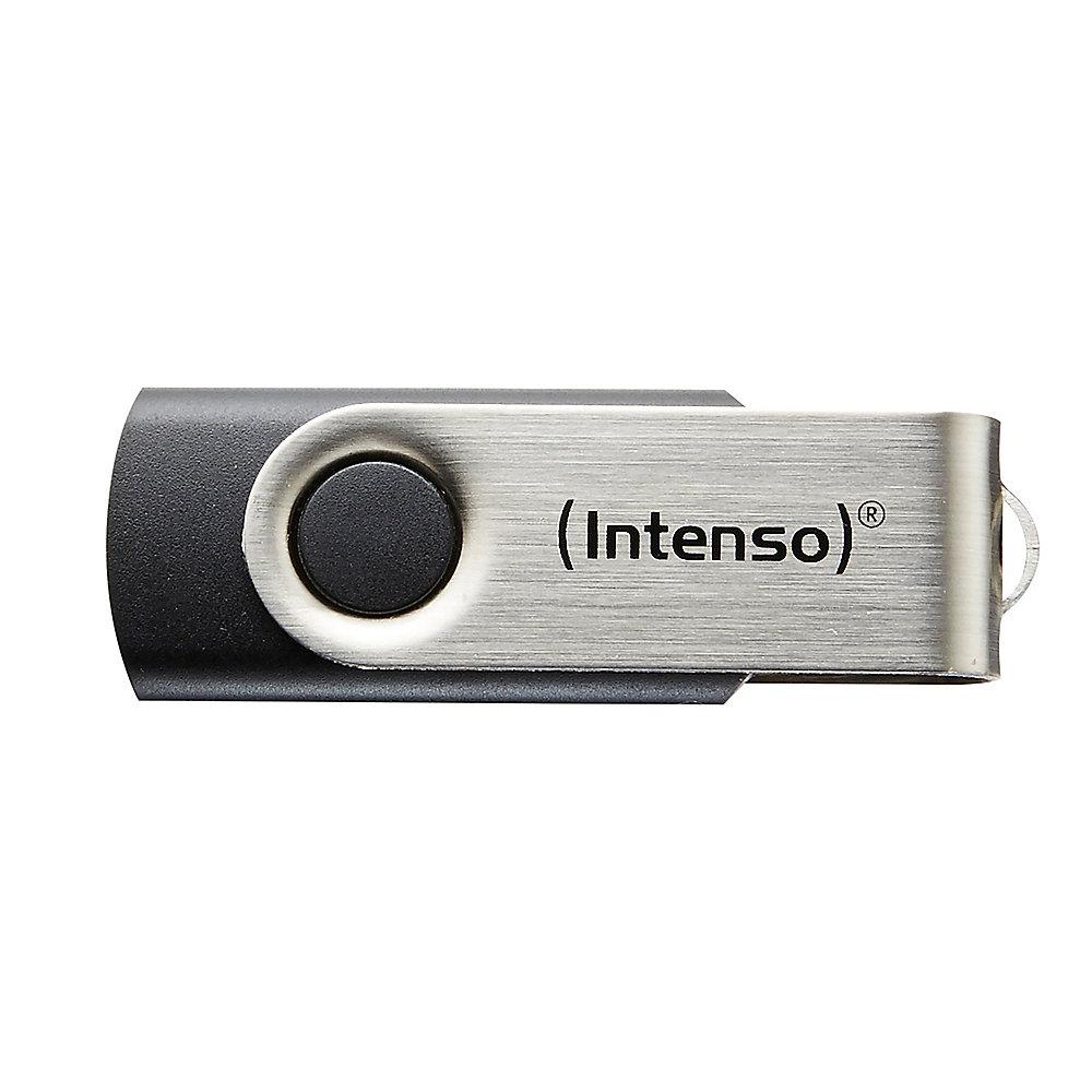Intenso 8GB Basic Line USB 2.0 Stick schwarz-silber, Intenso, 8GB, Basic, Line, USB, 2.0, Stick, schwarz-silber