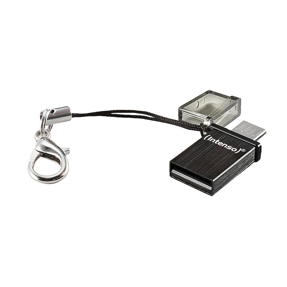 Intenso 8GB Mini Mobile Line MicroUSB/USB 2.0 Stick schwarz