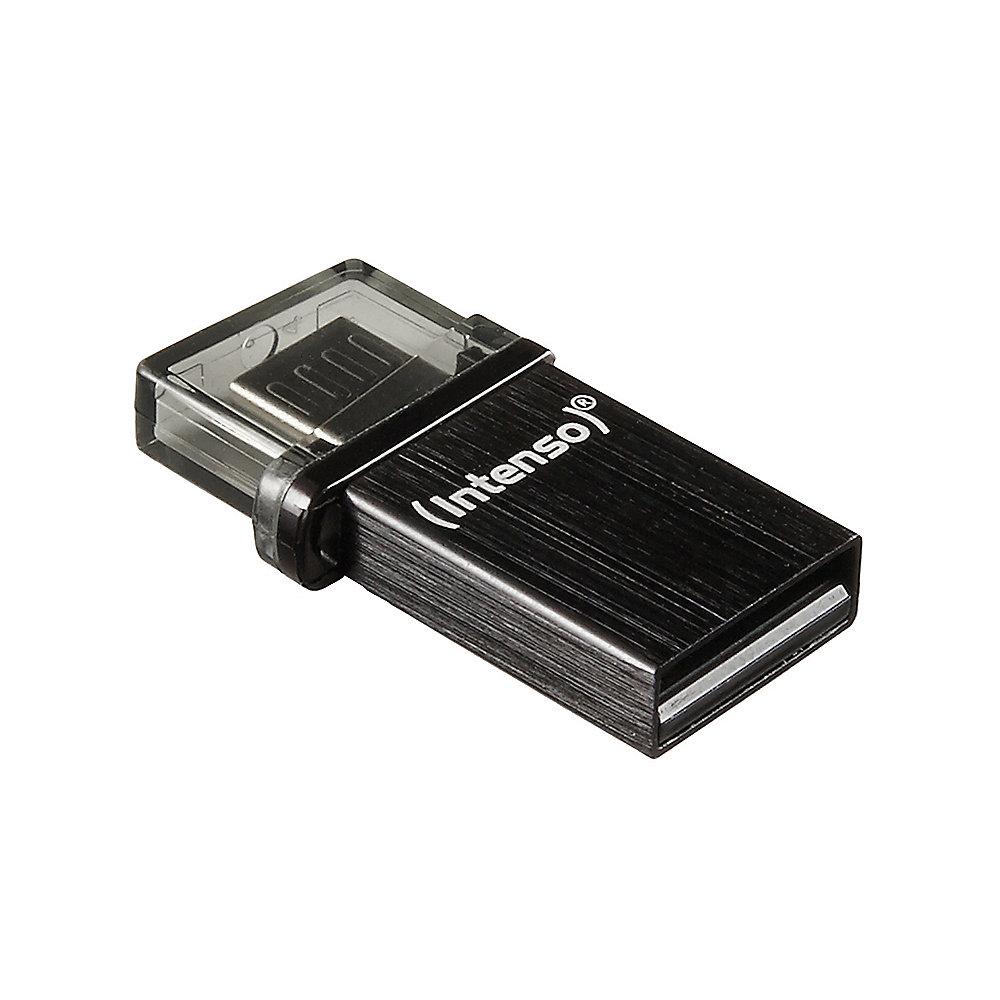 Intenso 8GB Mini Mobile Line MicroUSB/USB 2.0 Stick schwarz