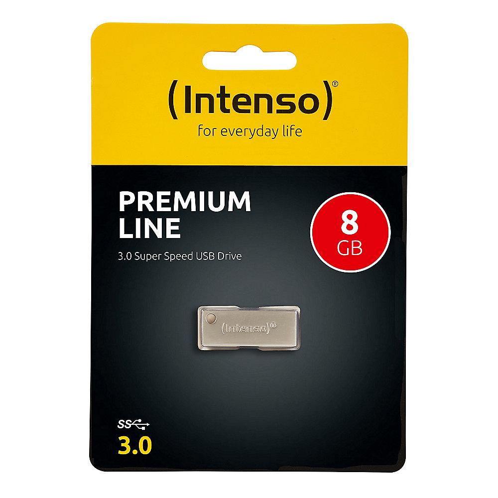 Intenso 8GB Premium Line USB 3.0 Stick silber