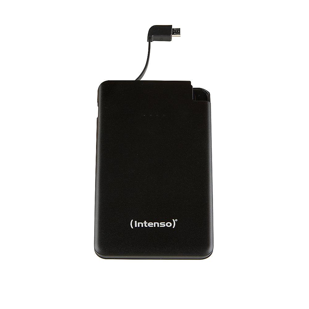 Intenso mobiles Ladegerät Powerbank Slim 5000 mAh schwarz, Intenso, mobiles, Ladegerät, Powerbank, Slim, 5000, mAh, schwarz