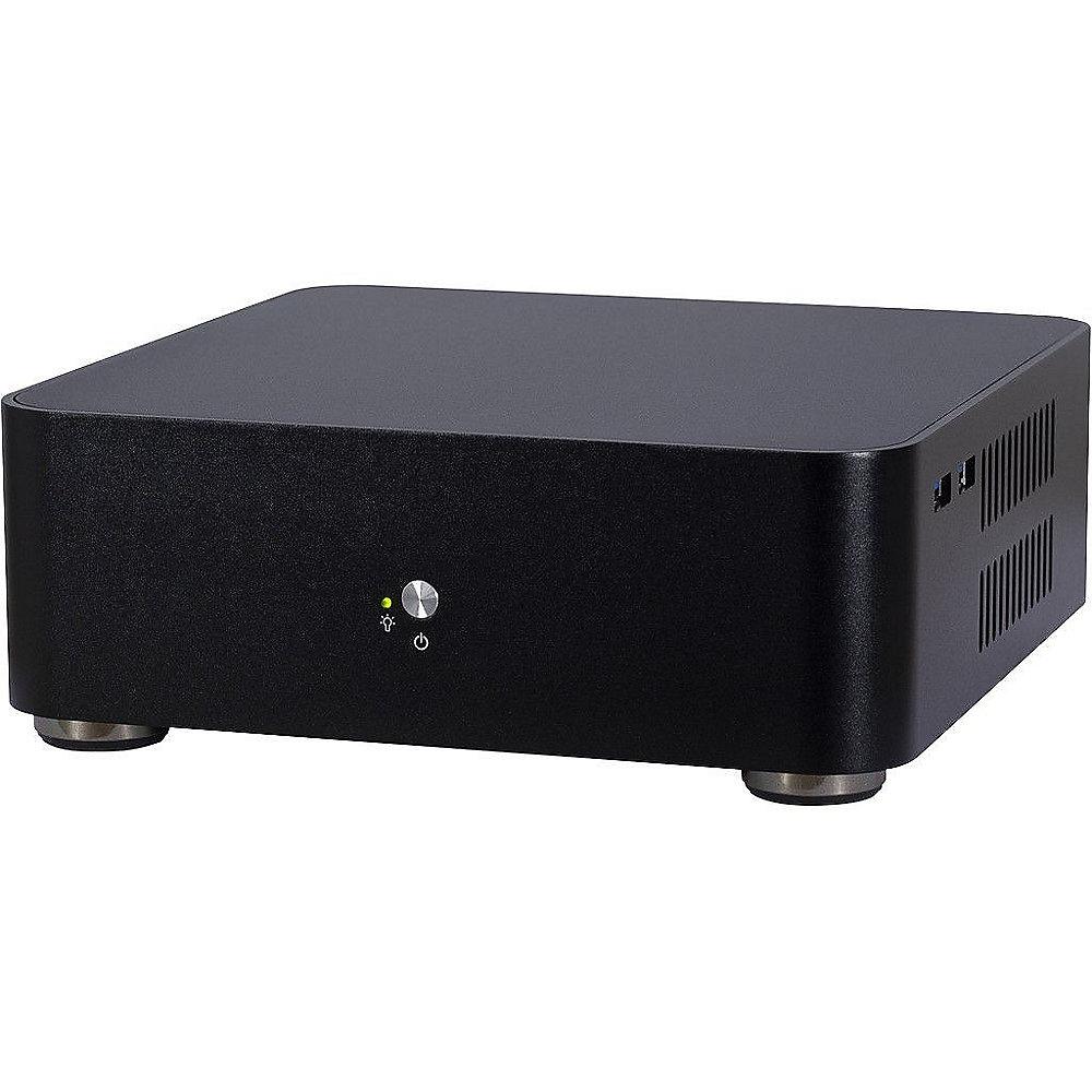 InterTech A60 Mini-ITX Gehäuse, Schwarz, 60Watt Netzteil