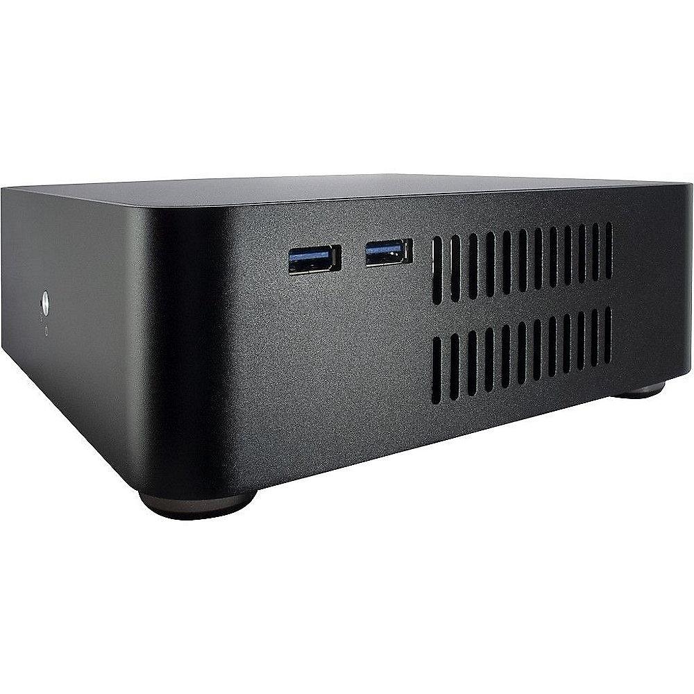 InterTech A60 Mini-ITX Gehäuse, Schwarz, 60Watt Netzteil