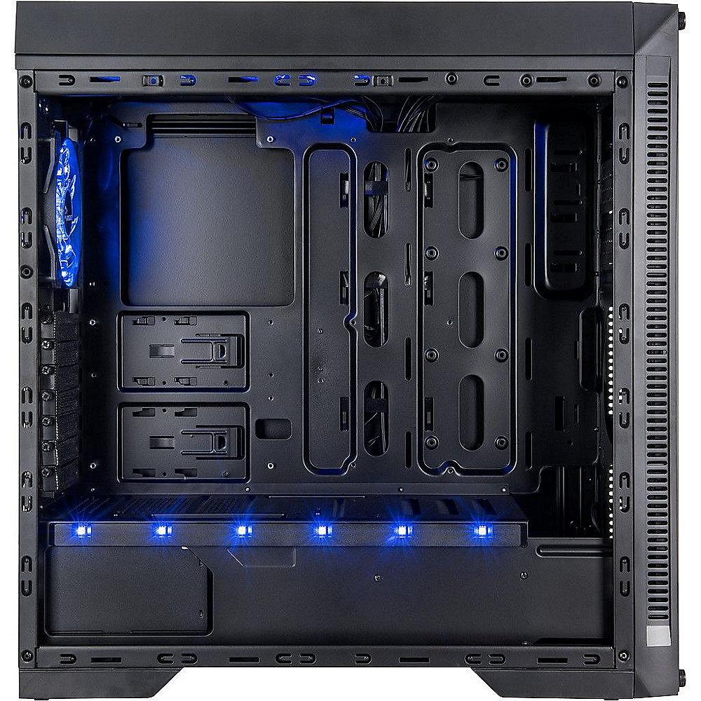 InterTech Infinity-Miror (M-908) Midi Tower ATX Gaming Gehäuse Seitenfenster