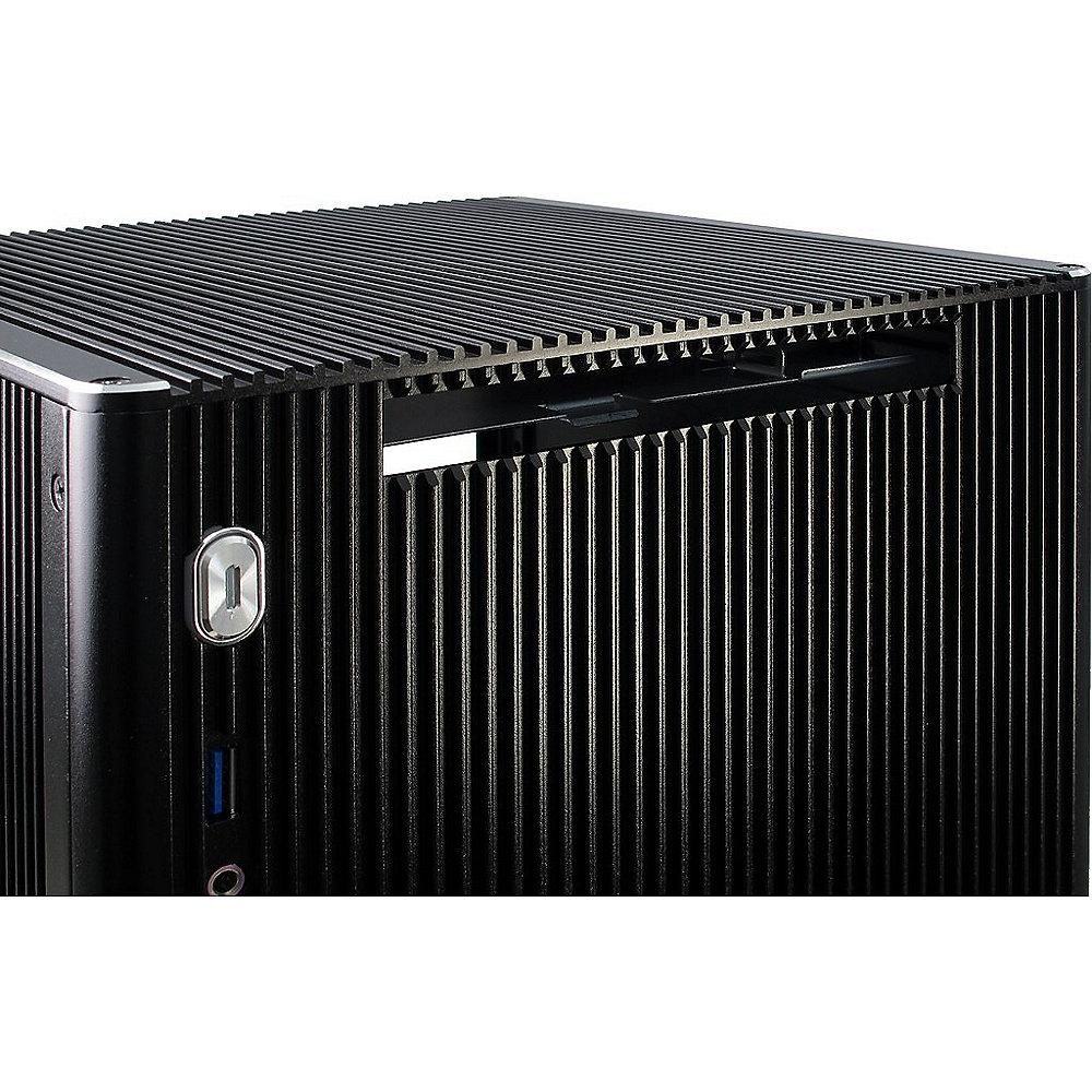 InterTech ITX E-M5 Black Gehäuse - USB3.0 schwarz (ohne Netzteil)