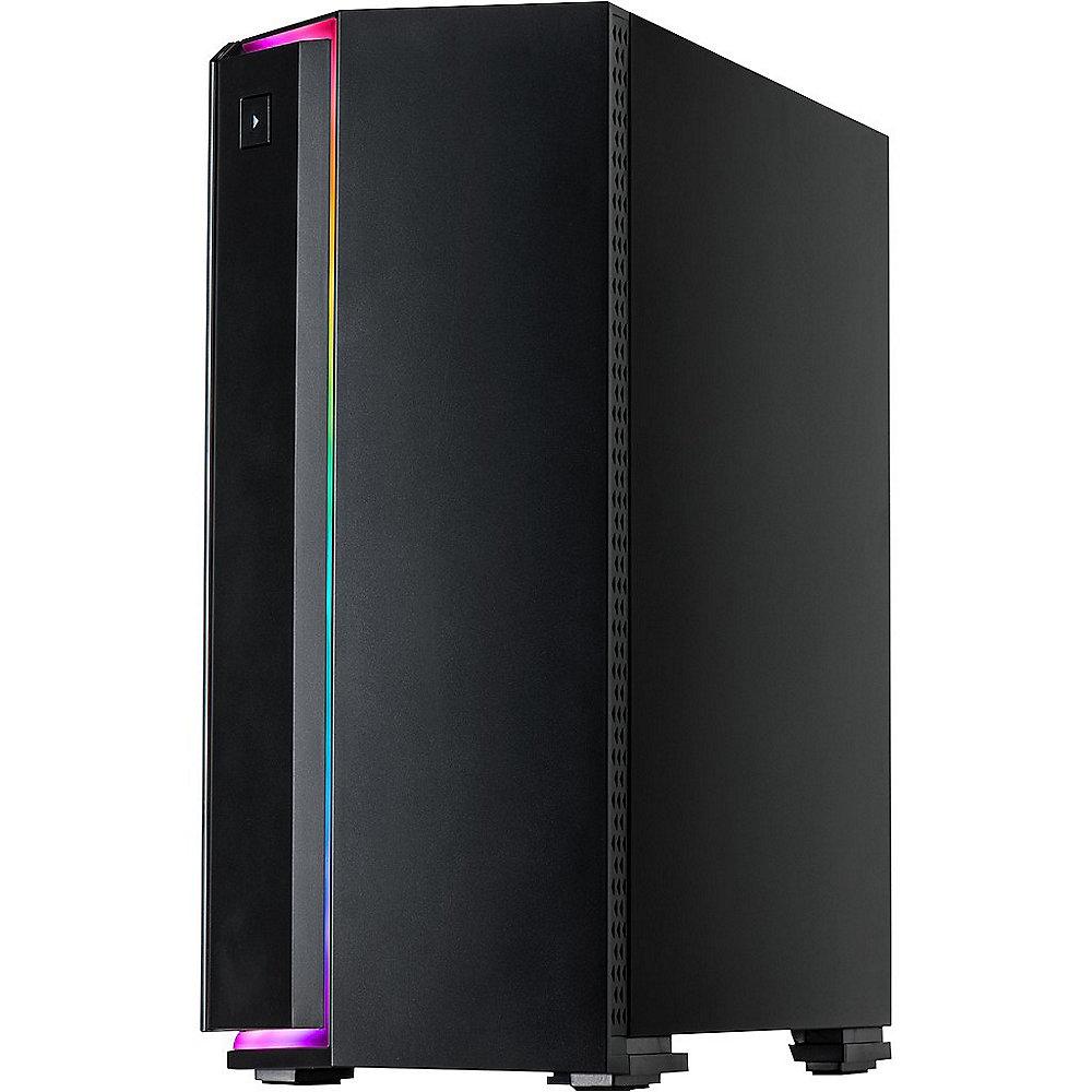 InterTech S-3906 Renegade Midi Tower ATX Gaming Gehäuse Seitenfenster