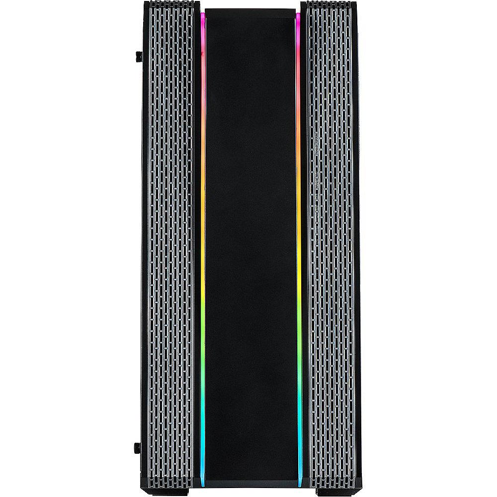 InterTech S-3910 Impulse Midi Tower ATX Gaming Gehäuse Seitenfenster