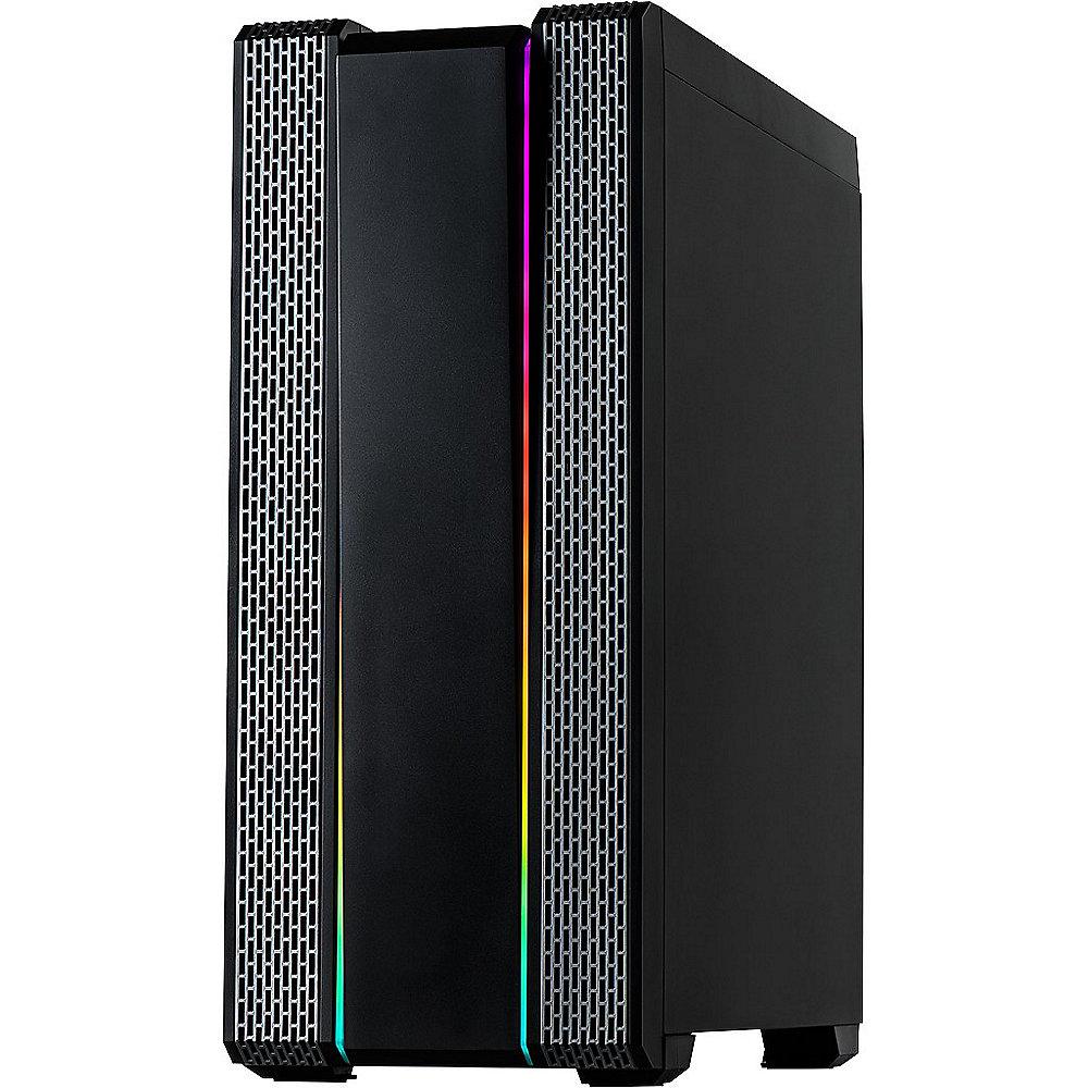 InterTech S-3910 Impulse Midi Tower ATX Gaming Gehäuse Seitenfenster