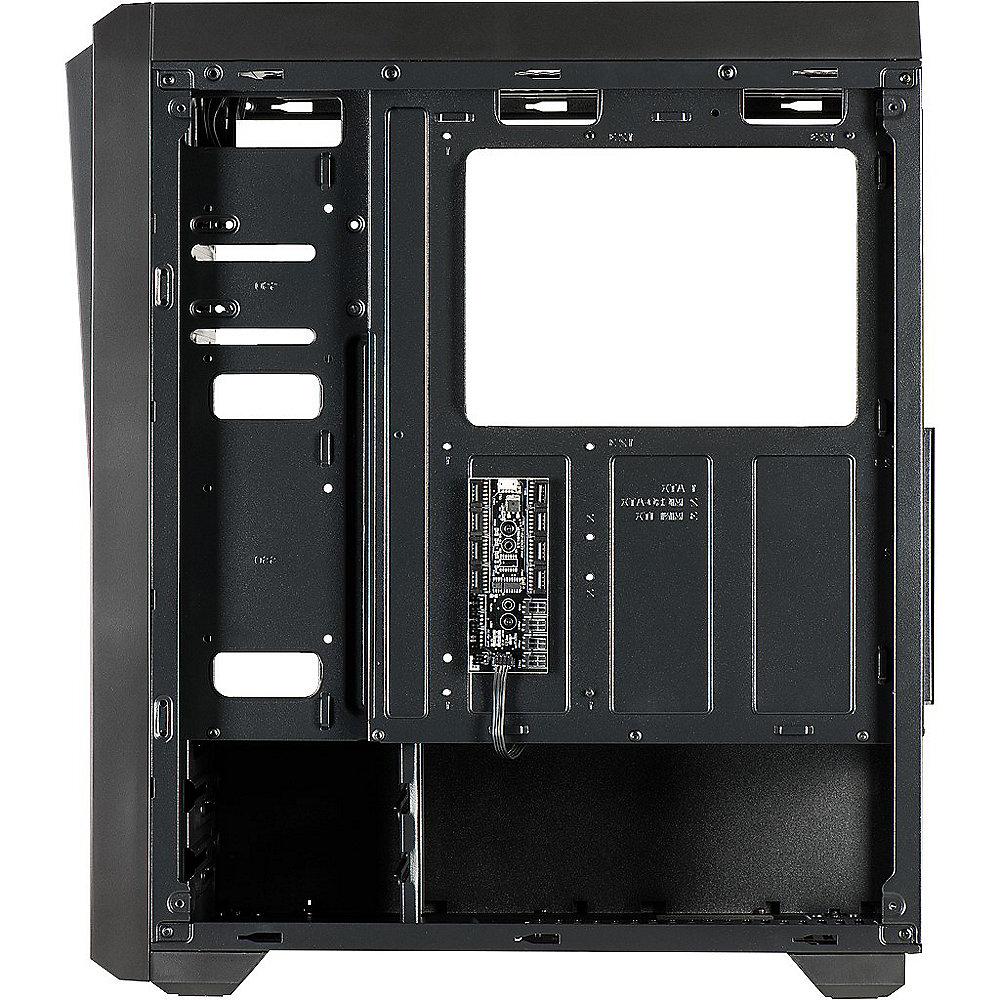 InterTech S-3910 Impulse Midi Tower ATX Gaming Gehäuse Seitenfenster