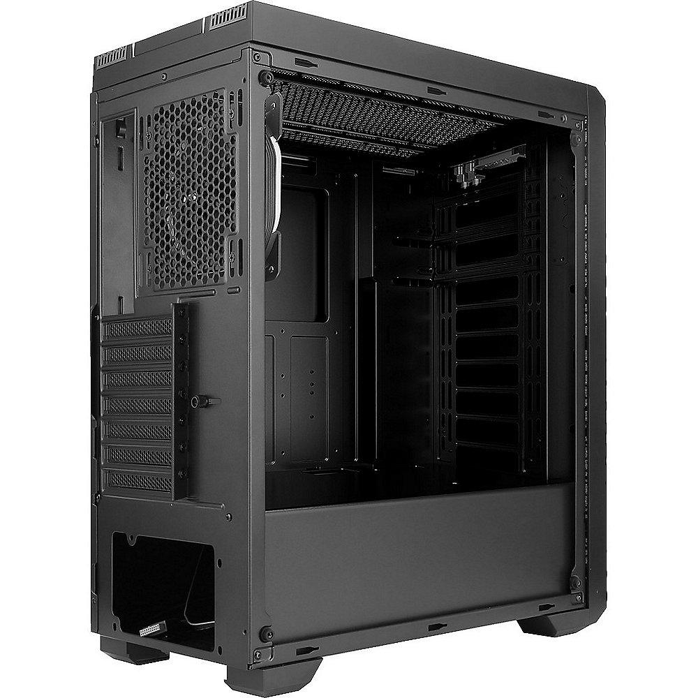 InterTech S-3910 Impulse Midi Tower ATX Gaming Gehäuse Seitenfenster