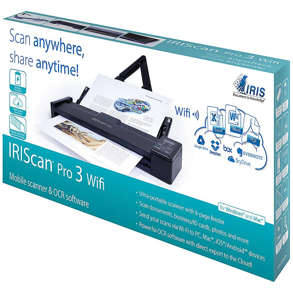 IRIS IRISCAN Pro 3 WIFI tragbarer  Scanner mit WLAN 8S./Min Akku