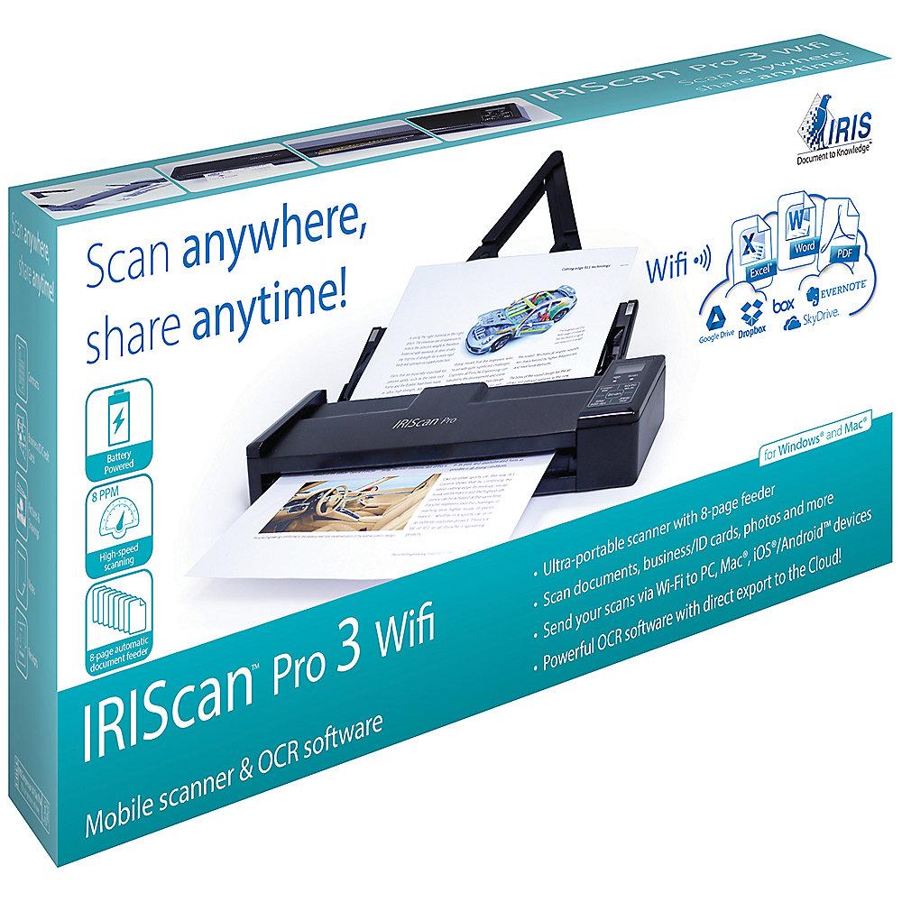 IRIS IRISCAN Pro 3 WIFI tragbarer  Scanner mit WLAN 8S./Min Akku, IRIS, IRISCAN, Pro, 3, WIFI, tragbarer, Scanner, WLAN, 8S./Min, Akku