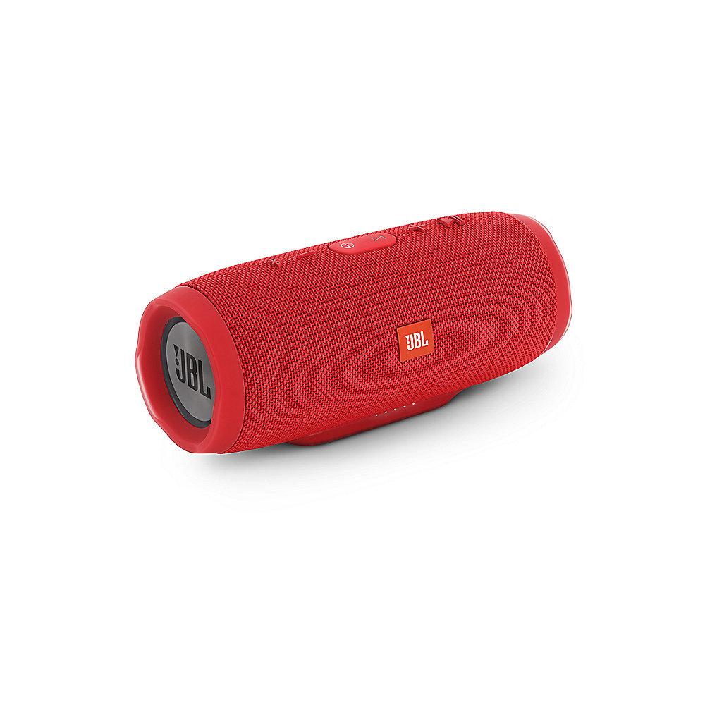 JBL Charge 3 Red Tragbarer Bluetooth-Lautsprecher Rot