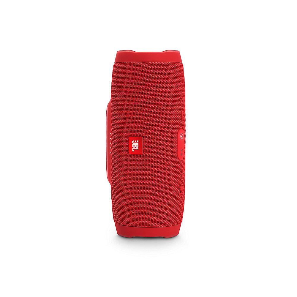 JBL Charge 3 Red Tragbarer Bluetooth-Lautsprecher Rot