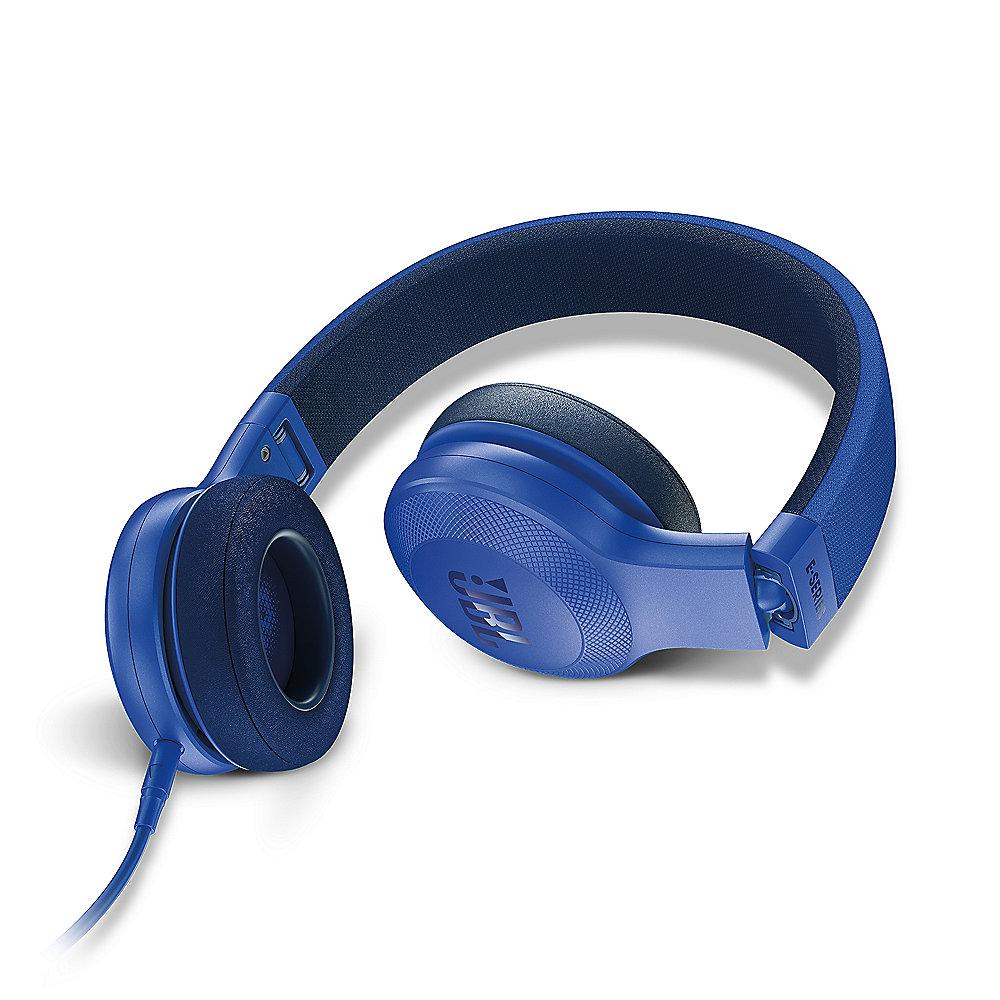 JBL E35 Blau- On Ear- Kopfhörer mit Mikrofon Kabelfernbedienung