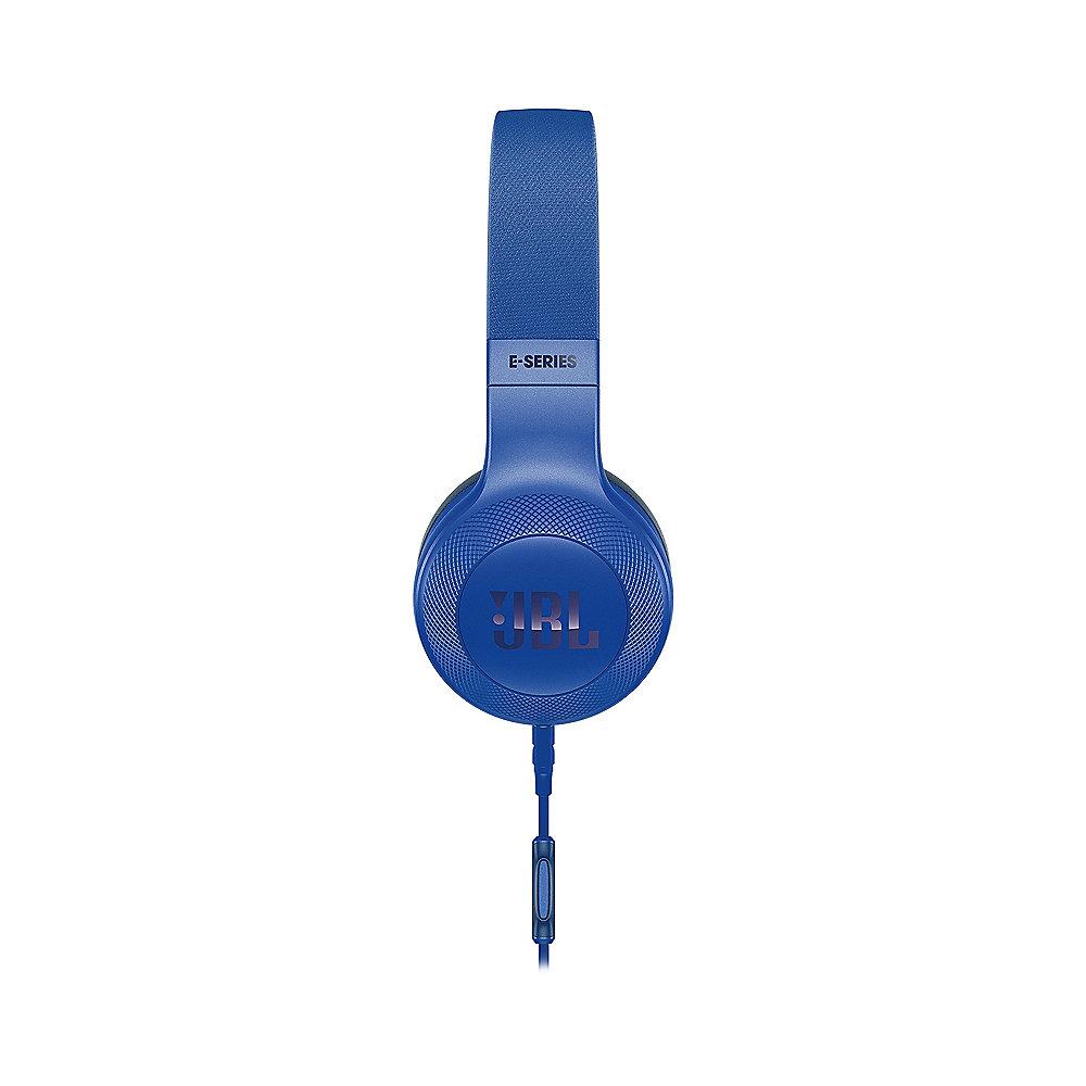 JBL E35 Blau- On Ear- Kopfhörer mit Mikrofon Kabelfernbedienung