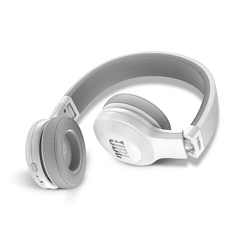 JBL E45BT Weiß - On Ear - Bluetooth Kopfhörer mit Mikrofon