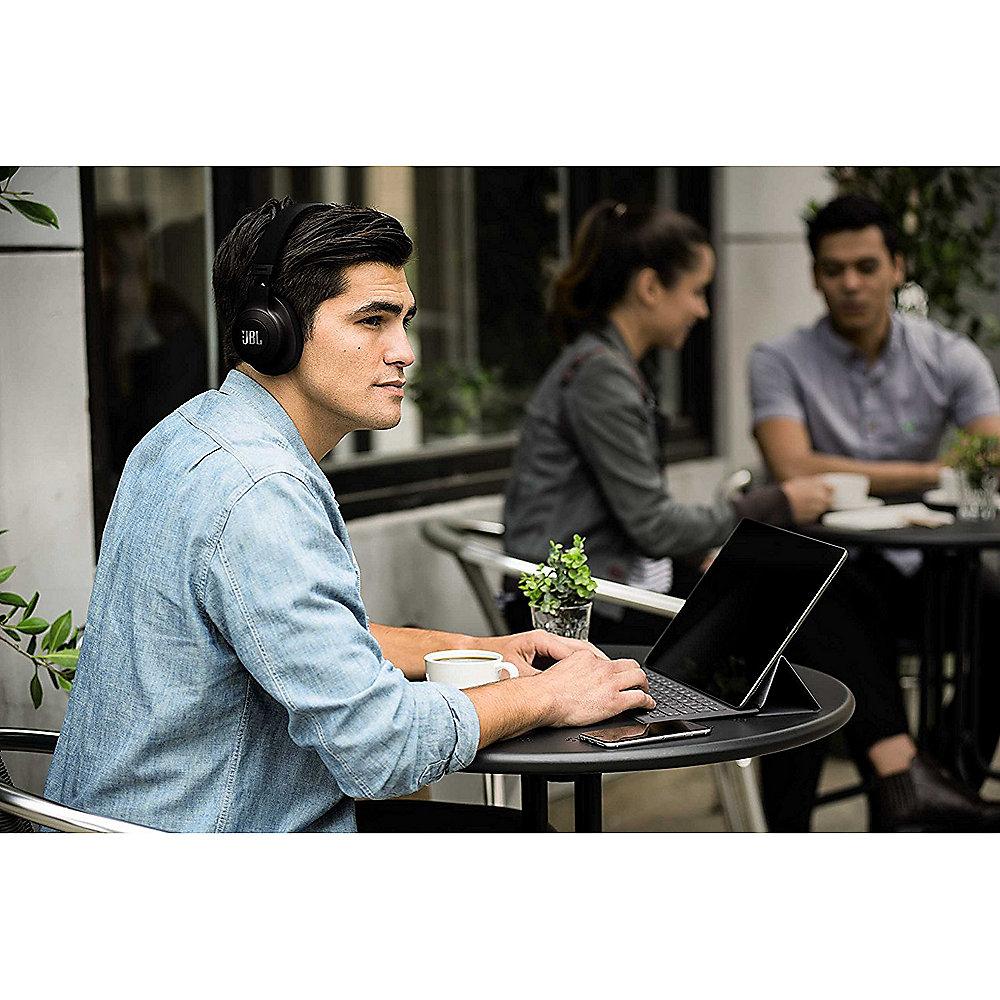 JBL E55BT Schwarz - Over-Ear - Bluetooth Kopfhörer mit Mikrofon