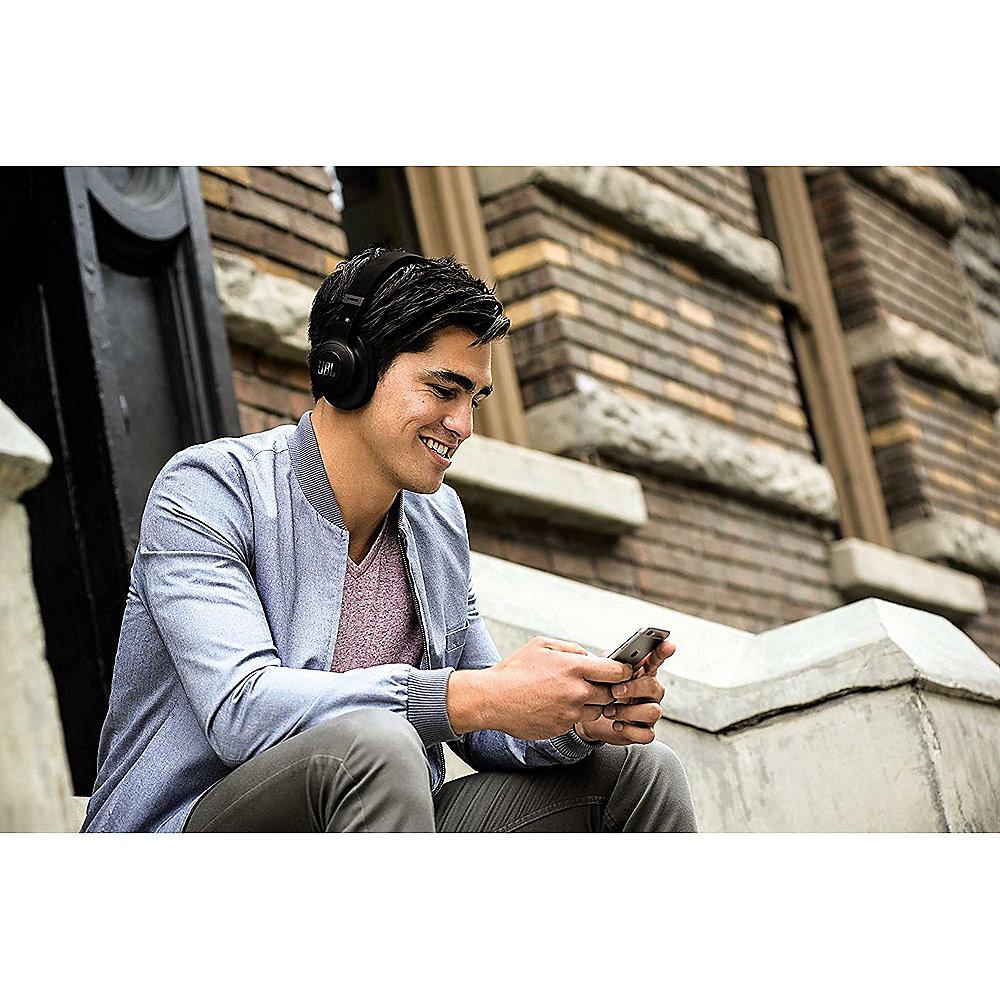 JBL E55BT Schwarz - Over-Ear - Bluetooth Kopfhörer mit Mikrofon