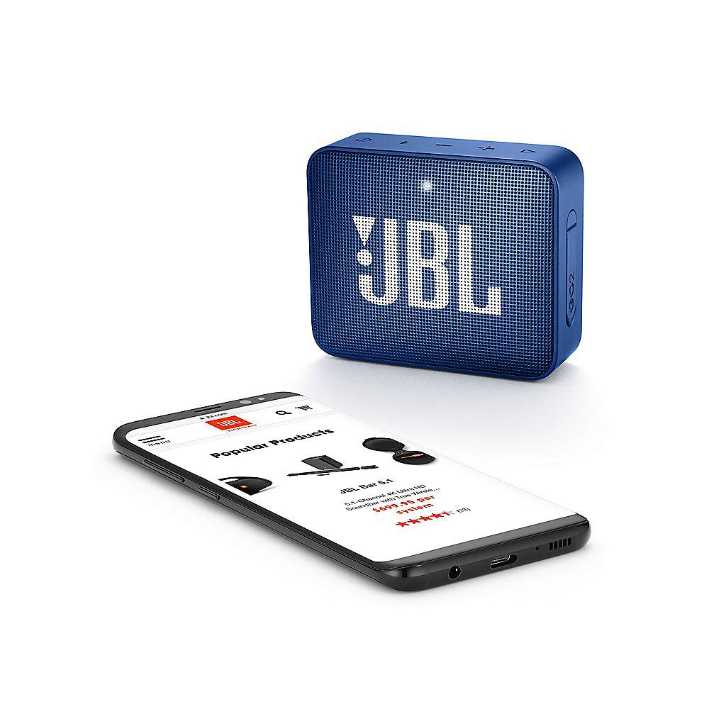 JBL GO2 Blau Ultraportabler Bluetooth Lautsprecher wasserdicht